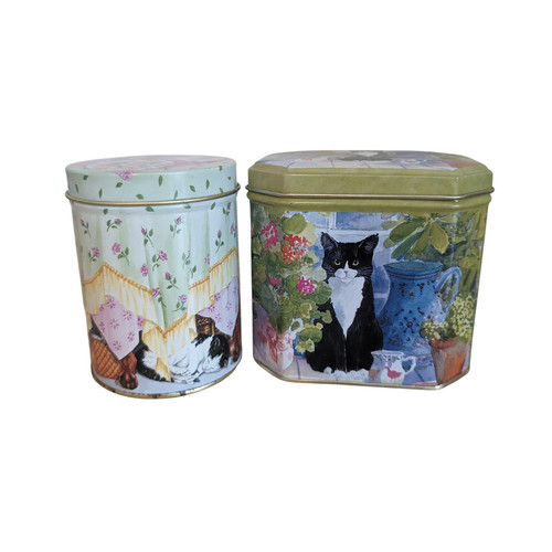 Blechdose mit katzenmotiven 2 - mit,