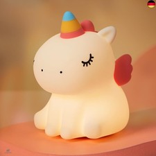 VTIGER Einhorn Nachtlicht für Kinder, 3 Helligkeit, wiederaufladbar, Timer 