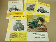 5 Prospekte Zettelmeyer Europ L500 Lader und Schnell Wechsel Automatik 1965/66