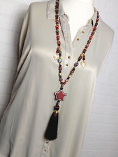 Lange boho hippie kette perlen - boho,