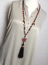 Lange Boho Hippie Kette Perlen