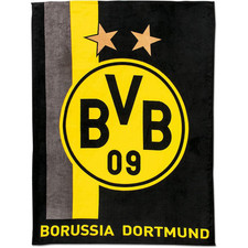 BVB Fleecedecke mit Streifen