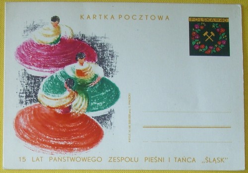 Schlesien polen kartka - schlesien,