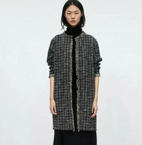 Zara sakko mantel tweed blazer - zara,
