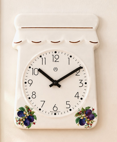 Küchenuhr pflaumen wanduhr - pflaumen,