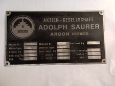 Adolph Saurer Arbon Schild