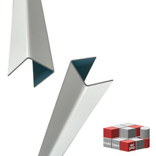 Aluminium U-Profil farbig U-Winkel RAL9016 7016 9005 bis 2m Schenkel 50x50 mm