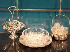 antik Marmeladen Schale Metall