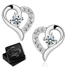 Herz Ohrringe echt 925er