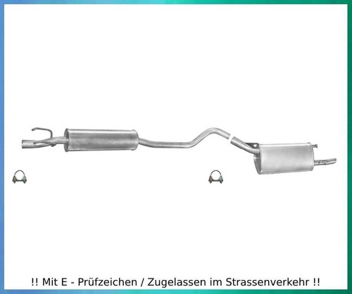 Auspuffanlage für opel - auspuffanlage, corsa