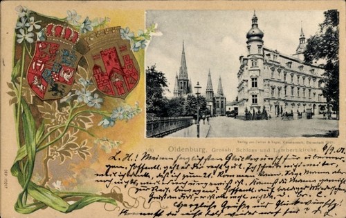 Wappen oldenburg im - ak,