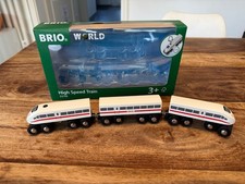 BRIO 33748 Schnellzug Mit Sound, Holz, 3Teilig top Zustand