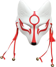 Fuchsmaske im Kitsune-Stil aus