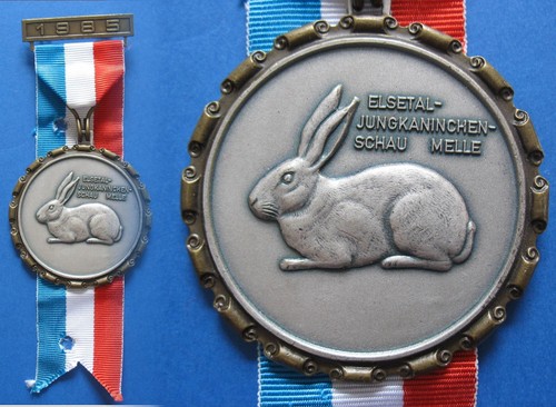 Alte medaille kaninchenzucht - medaille,