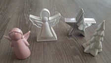 Weihnachtsdekoration Keramik 4teilig