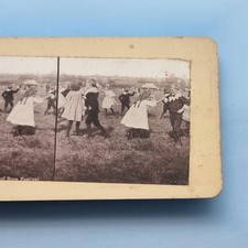 Victorian Puritanism Stereoview C1895 Band Of Hope Temperence Dance Fete