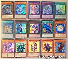 Yu-Gi-Oh! Kristallungeheuer Set! Komplett! RegenbogenDrache HOLOS! Nm Neu!