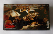 Schuco Piccolo Set Frohe Weihnachten 2012 VW Käfer Cabriolet +Pin Gold Christmas
