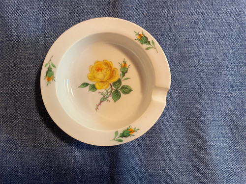 Meissen aschenbecher gelbe - aschenbecher,