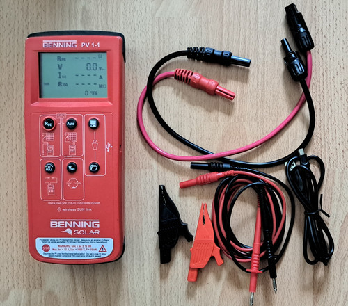 Photovoltaik-Installationstest
