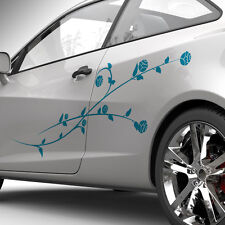 Blumen Ranke Rosen Floral Blüten Auto Aufkleber Set Dekor Tuning Sticker #1290