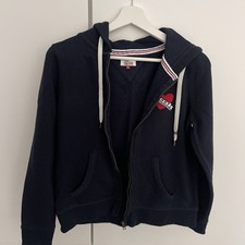 Tommy Hilfiger Damen Sweatjacke mit Kapuze Gr. M