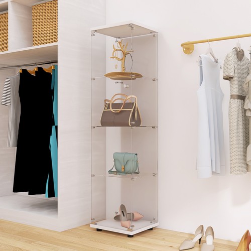 Schrank hartglas vitrine - schrank,