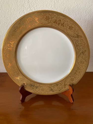 Goldrandteller der firma - der,