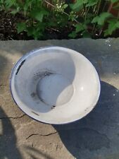 ::WASCHSCHÜSSEL ANTIK VINTAGE EMAILLE DEKORATION 