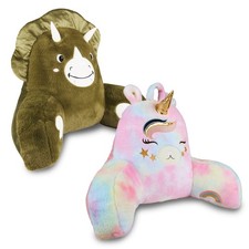 Rückenkissen Bettsitzkissen mit Armlehnen 66x37x48 cm Lesekissen Sofa Bett