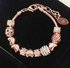Charm armband roségoldfarben - charm-armband,