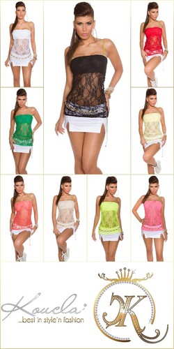 Sexy koucla spitzenbandeau top - koucla,