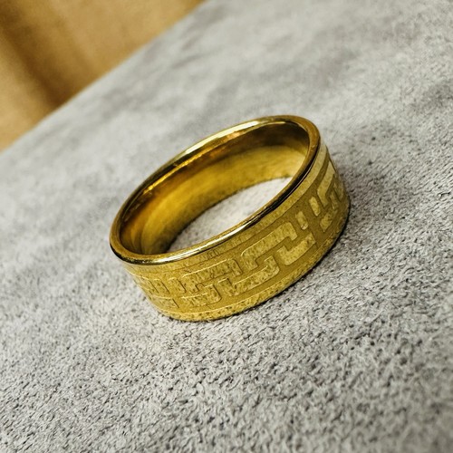 Ring edelstahl vergoldet - edelstahl,