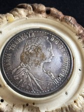 Trachten Brosche Silber 900 Horn