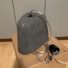 Tom Dixon Felt, Filz-Pendelleuchte, Grau/Weiß, Gebraucht