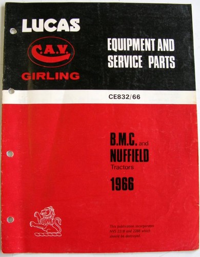 Lucas bmc nuffield traktoren - bmc, /