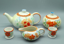 Villeroy & Boch Torgau Teeservice 5 Teile Keramik Art Deco 1930 mit Schäden