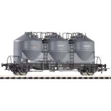 Piko 54510 Zementsilowagen Kds67 mit 3 Bottichen, DB, Ep. III H0 + Neu