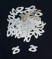 Zahlenkonfetti Deko Tischdeko Zahl 25 Geburtstag Jubiläum 50 St  Basteln Neu