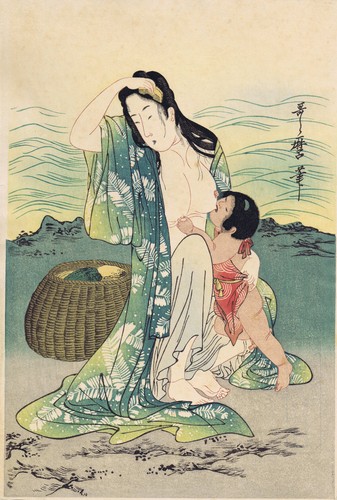 Utamaro perlentaucherin mit - utamaro,