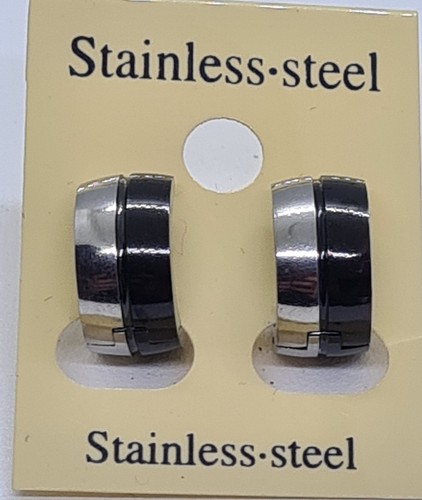Edelstahl creolen unisex - edelstahl,