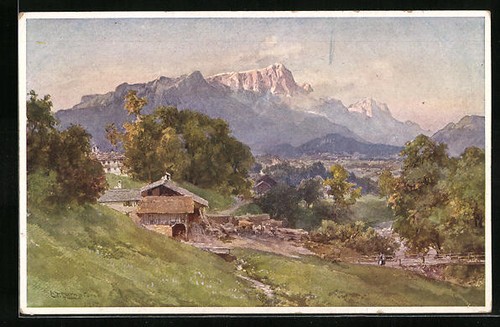 Künstler edward theodore - künstler-ak,