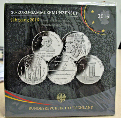 Euro sammlermünzenset 5x20 - 20,
