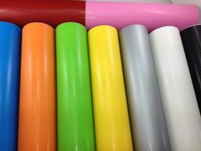 3D Kohlefaser Vinyl Auto Wrap Blatt Rolle Film Aufkleber alle Farben alle Größen