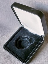 Original Leder-Münz-Box Etui Schachtel leer für 32mm Kapsel