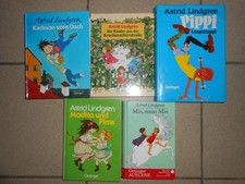 5 x Astrid LINDGREN: gebundene Bücher  ,Pippi Langstrumpf,   Mio mein Mio, Krach
