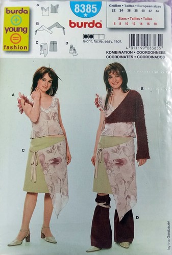 Burda schnittmuster 8385 - schnittmuster,