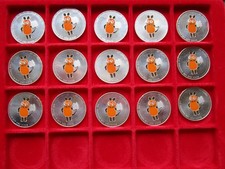 Aus meine Sammlung   15 x 20 Euro Gedenkmünzen 2021 ST. 0.925 Silber