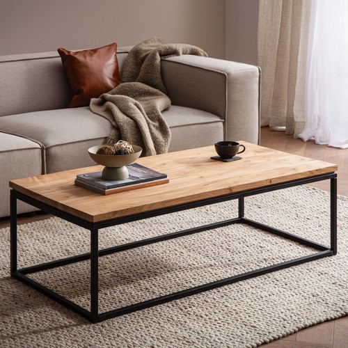 Couchtisch akazie massivholz - couchtisch,