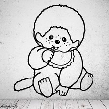 Wandtattoo Monchichi sitzend